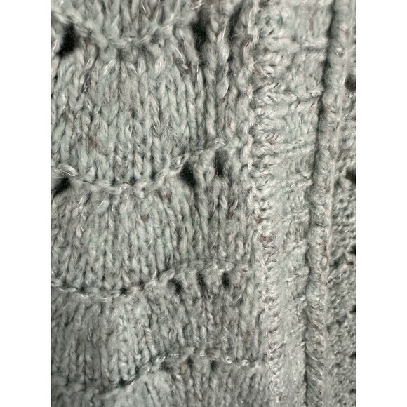 NEW Maurice’s Solid Open Stitch Cardigan Women's Size Small Green Grandmacore - Picture 5 of 5